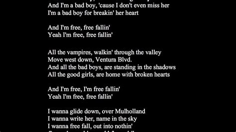 free fallin song meaning